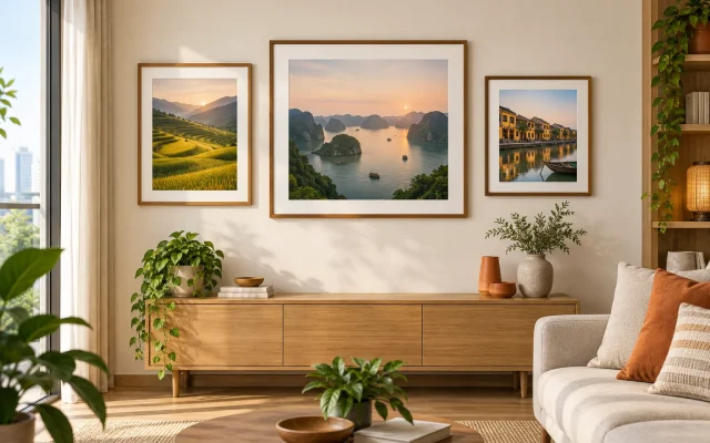 Cách Chọn Kích Thước Khung Ảnh Treo Tường Cân Đối