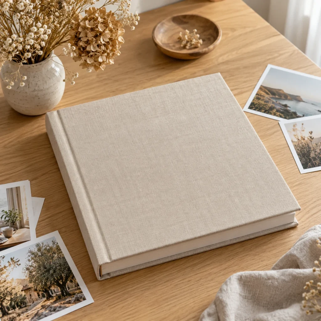 Album Bìa Vải Linen Phong Cách Bắc Âu