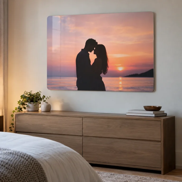 Ảnh Tráng Gương Bo Góc Trang Trí Phòng Ngủ