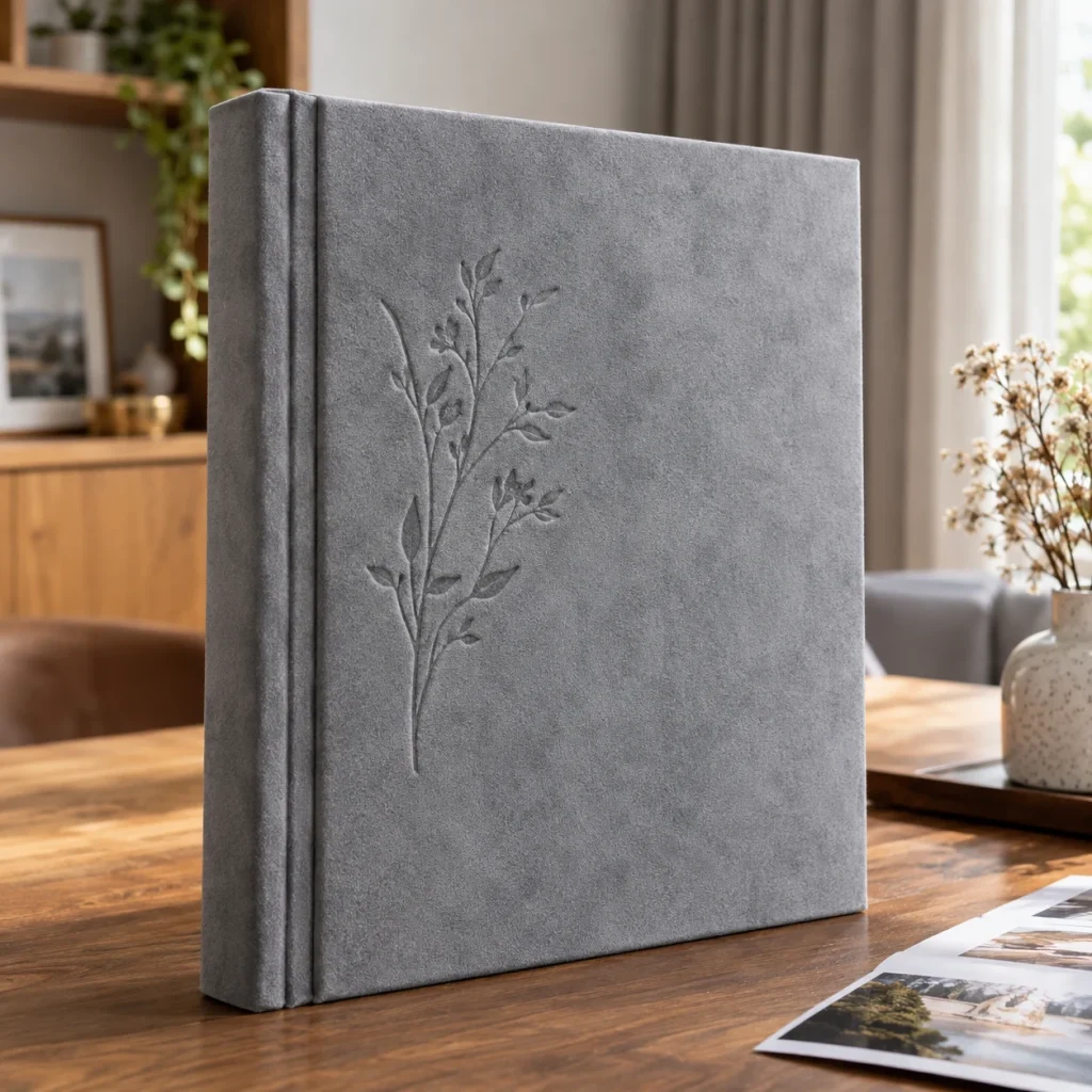 Album Ảnh Bìa Vải Dập Chìm hiện đại 25x35 cm