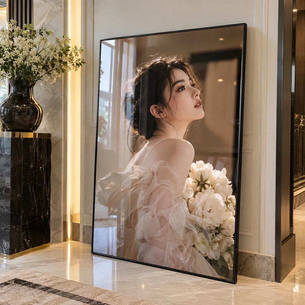 Ảnh Tráng Gương Khổ Đứng Chân Dung sang trọng 70x100 cm