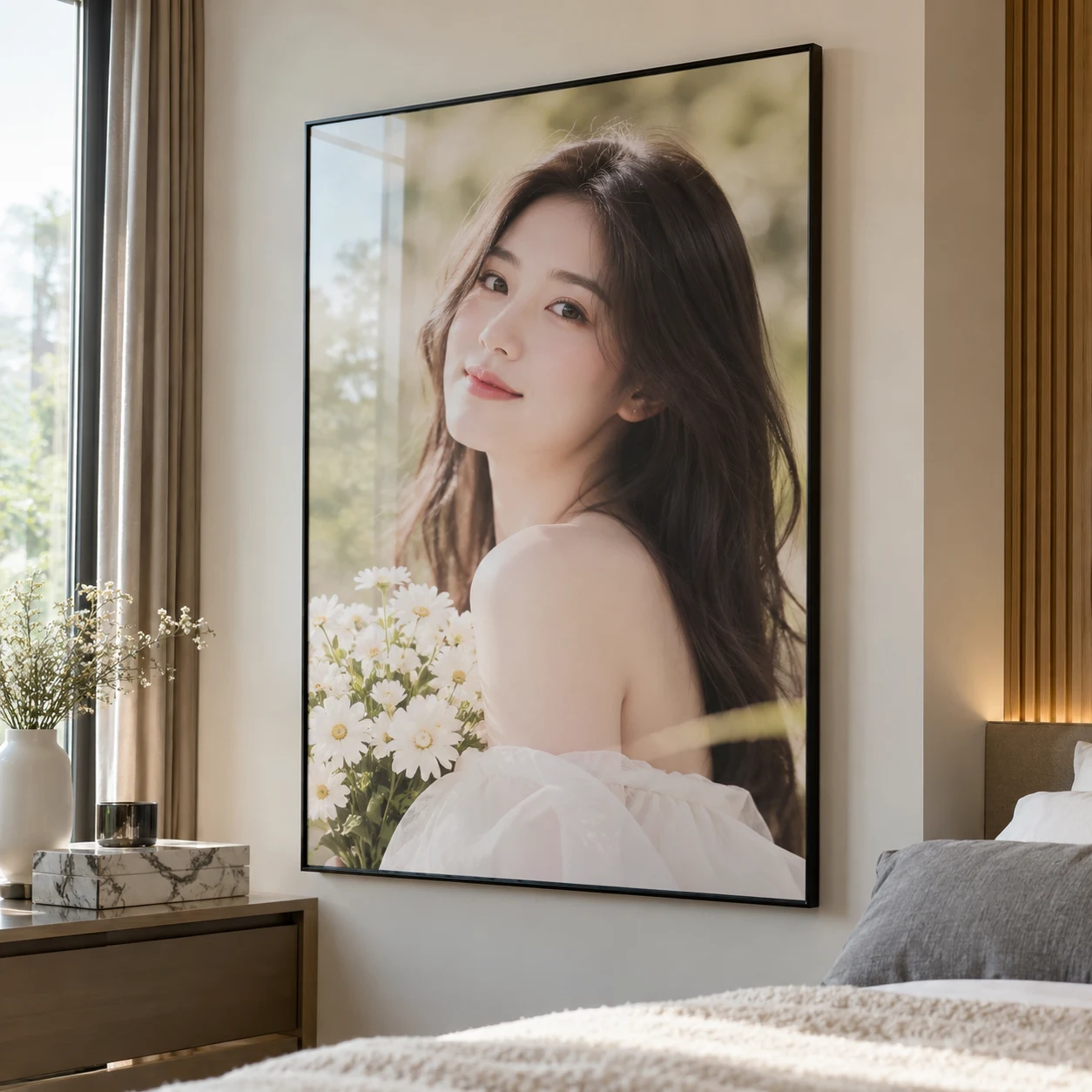 Ảnh Tráng Gương Màu Da Tự Nhiên Cốt PVC