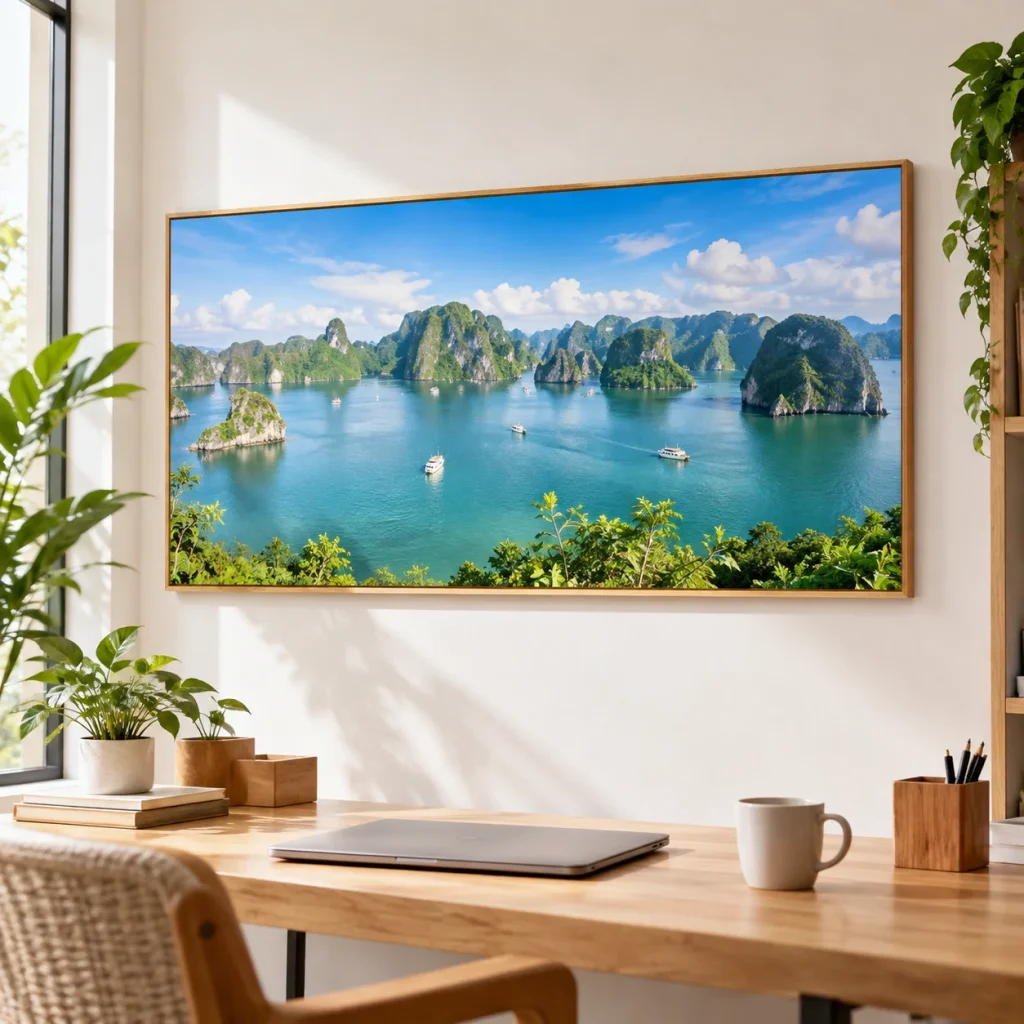 In Ảnh Theo Yêu Cầu Ảnh Khổ Dài Panorama Tông Màu Tươi Cân Bằng 40x60 cm