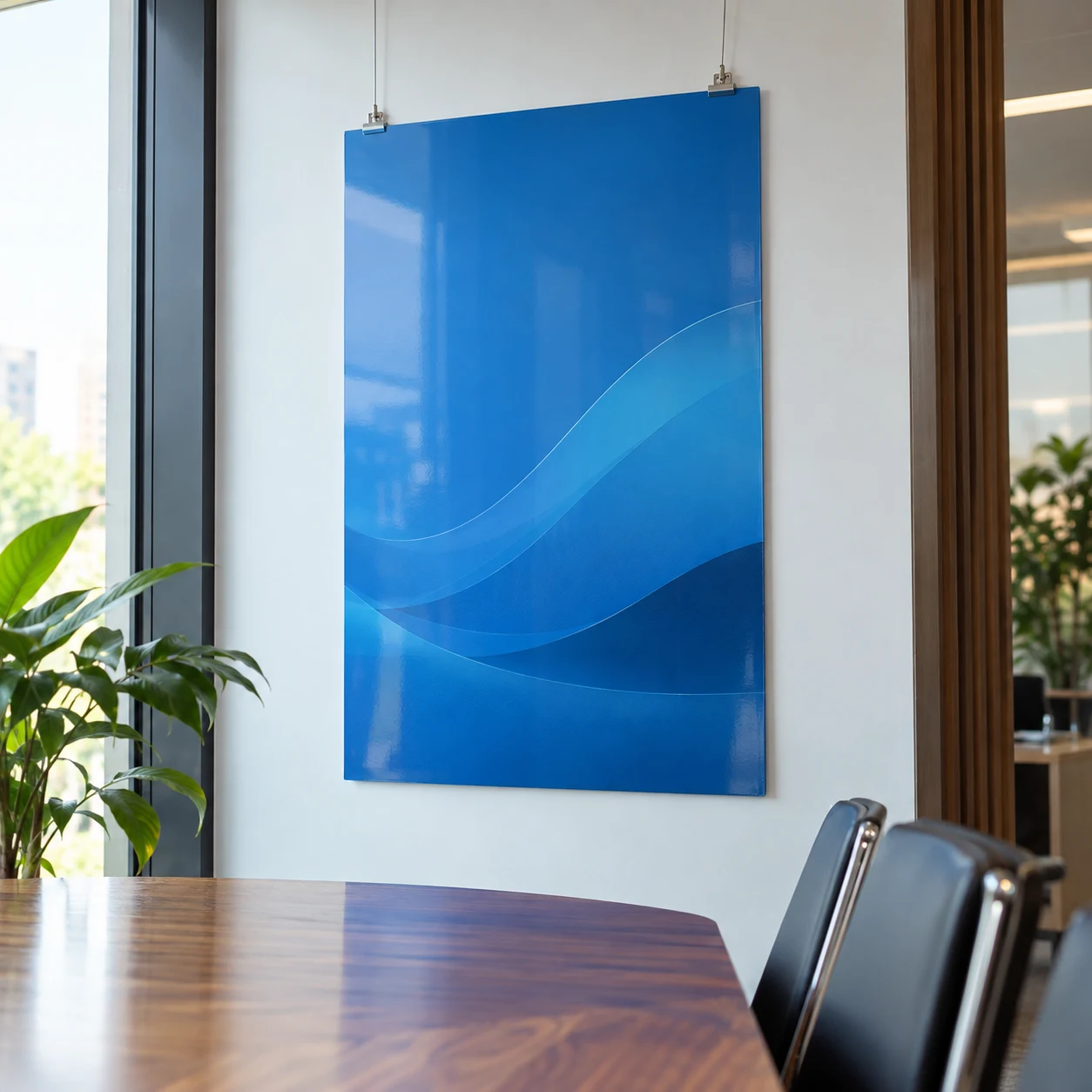 In Fomex Decal PP Bảng Chỉ Dẫn Không Chữ Tông Xanh Thương Hiệu Trung Tính 60x90 cm
