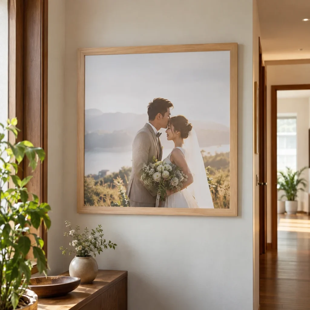 Khung Ảnh Cưới Gallery Kể Chuyện tối giản khổ vuông 80x80 cm