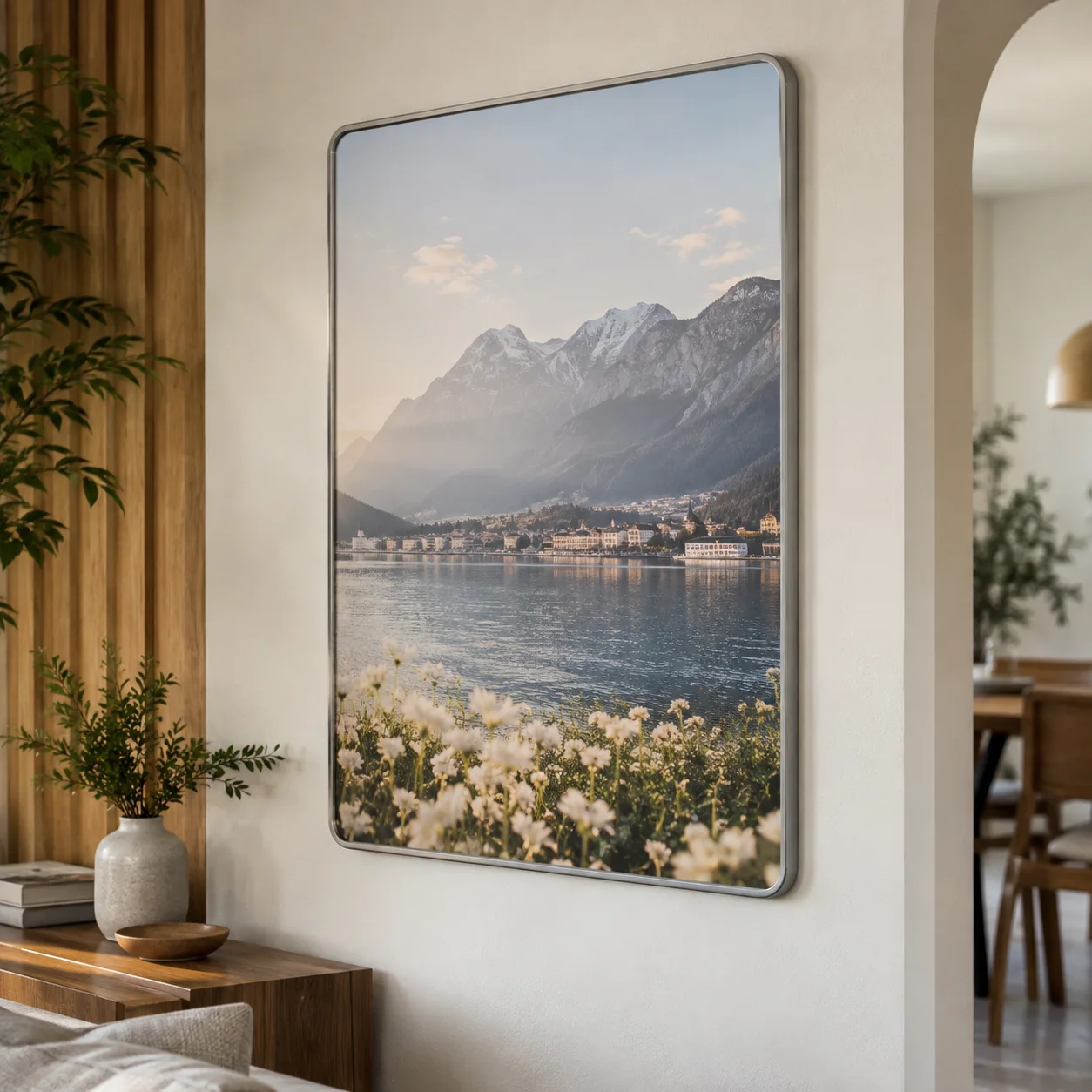 Khung Theo Yêu Cầu Bo Góc Mềm Bắc Âu khổ 60x90 cm