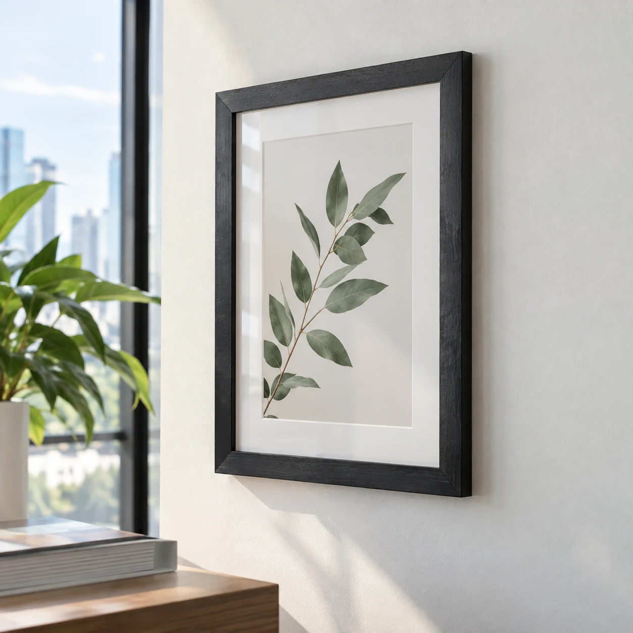 Khung Chứng Nhận Gỗ Sồi Trang Nhã Tông đen Nhám 21x30 cm