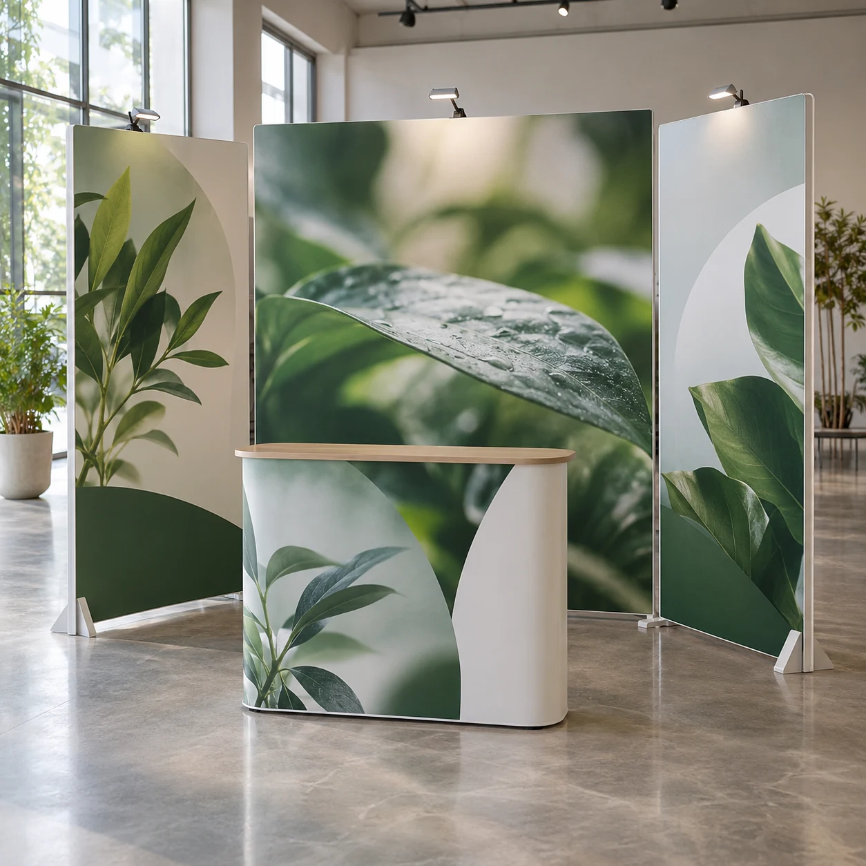 Ảnh Decal PP Bồi Fomex Cho Booth Triển Lãm